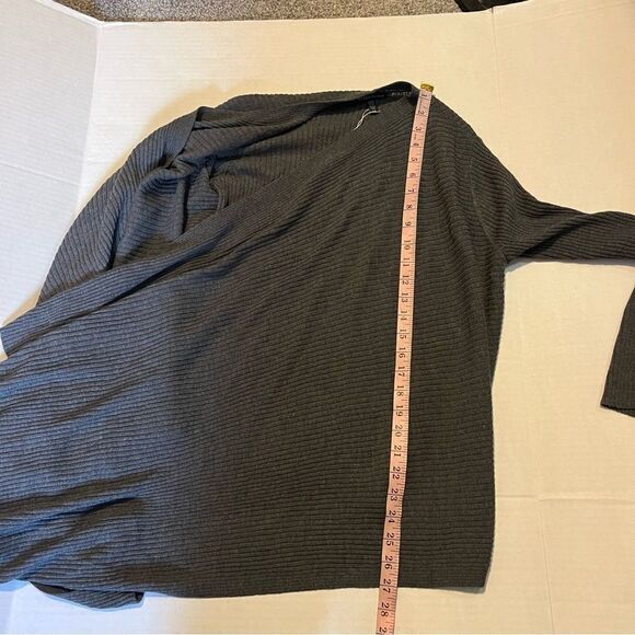 Eileen Fisher Angle Front Cardigan - Ribbed Wool Small - Picture 13 of 13